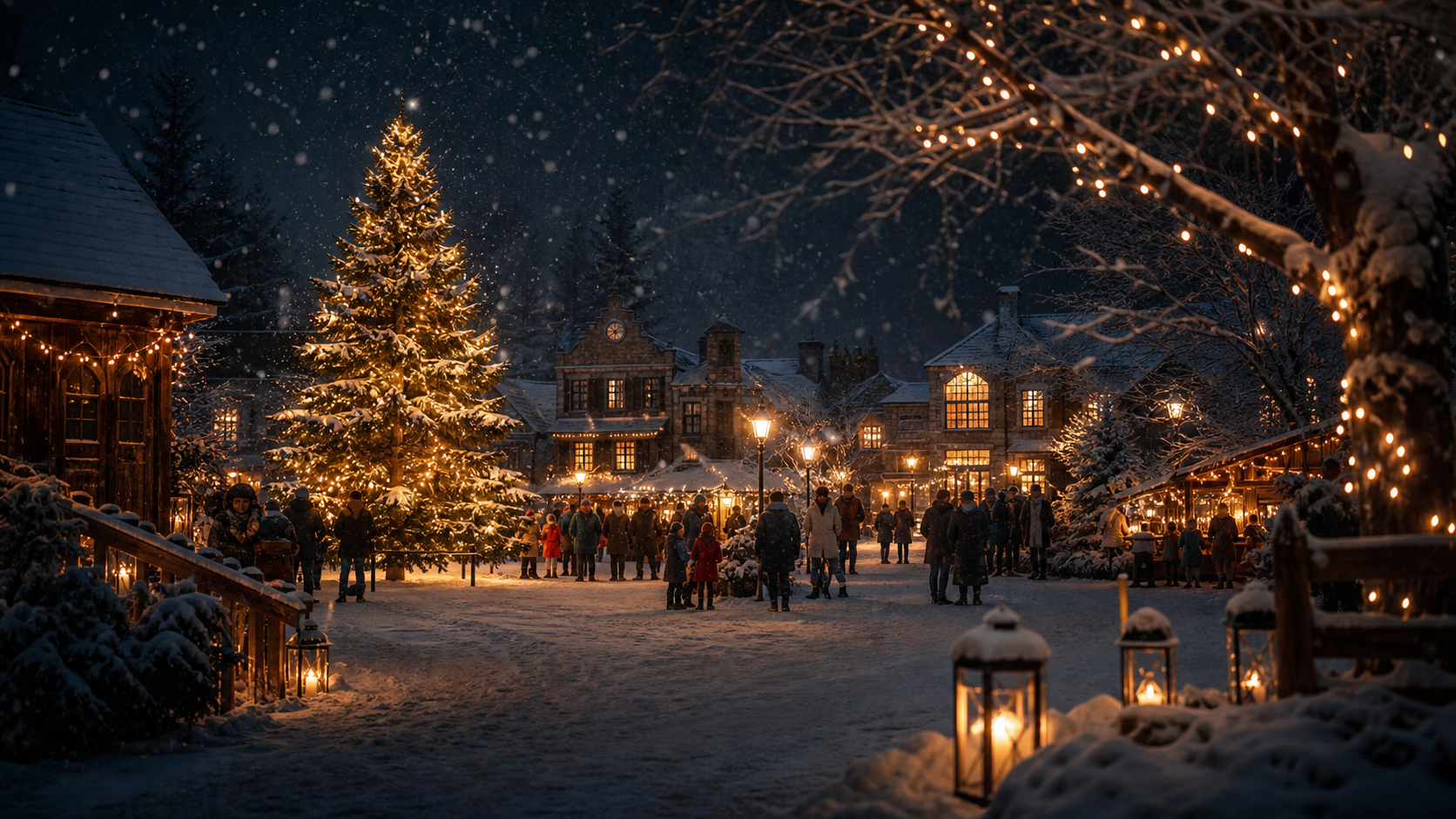 Christmas event atmosphere
