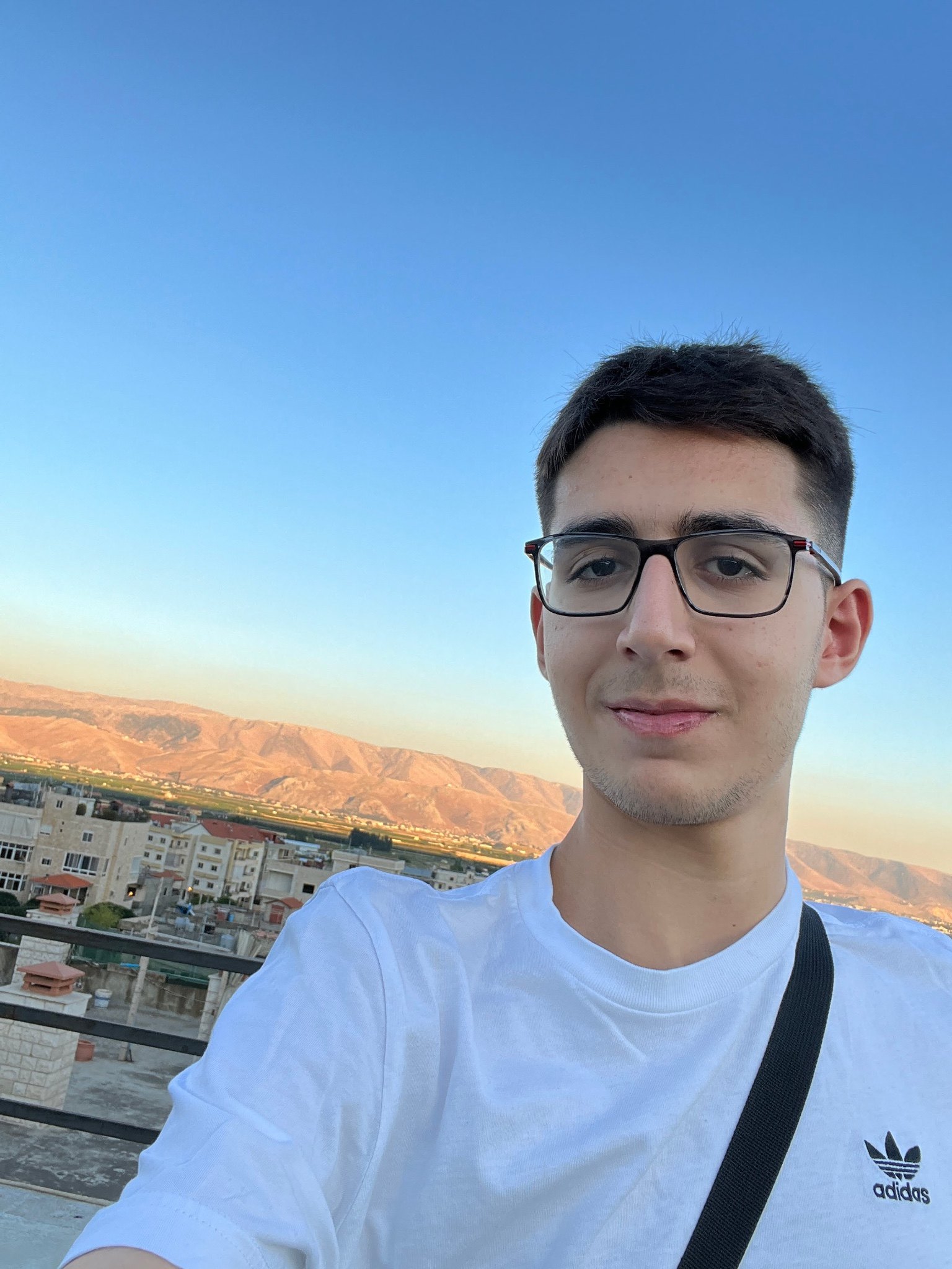 Stunning views of Lebanon from the top of a building, with the mountains in the background.