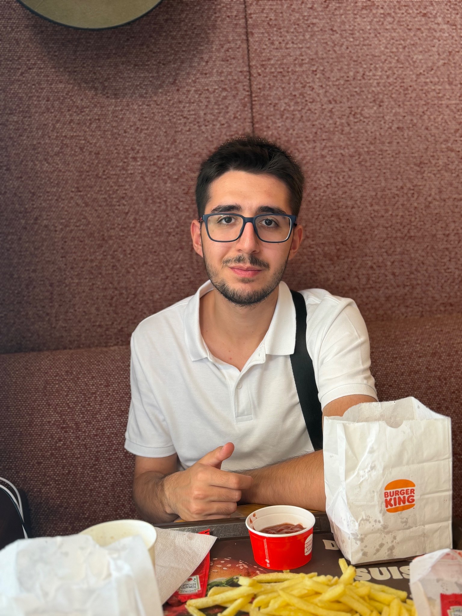 At the Burger King restaurant in Geneva