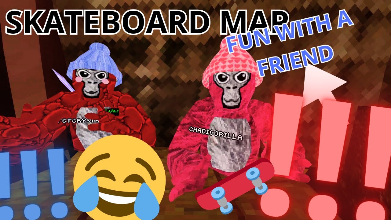 Skateboarding in Gorilla Tag with My Friend! So Much Fun!