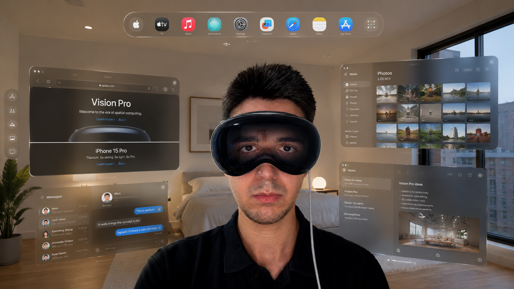 My Spatial Workspace with Vision Pro